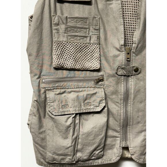 BANANA REPUBLIC Vintage 1986 Authentic Safari Vest, Sz XL - Picture 3 of 14